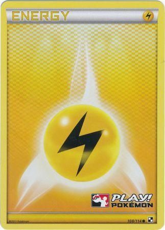 Lightning Energy (108/114) (Play Pokemon Promo) [Black & White: Base Set] | Silver Goblin