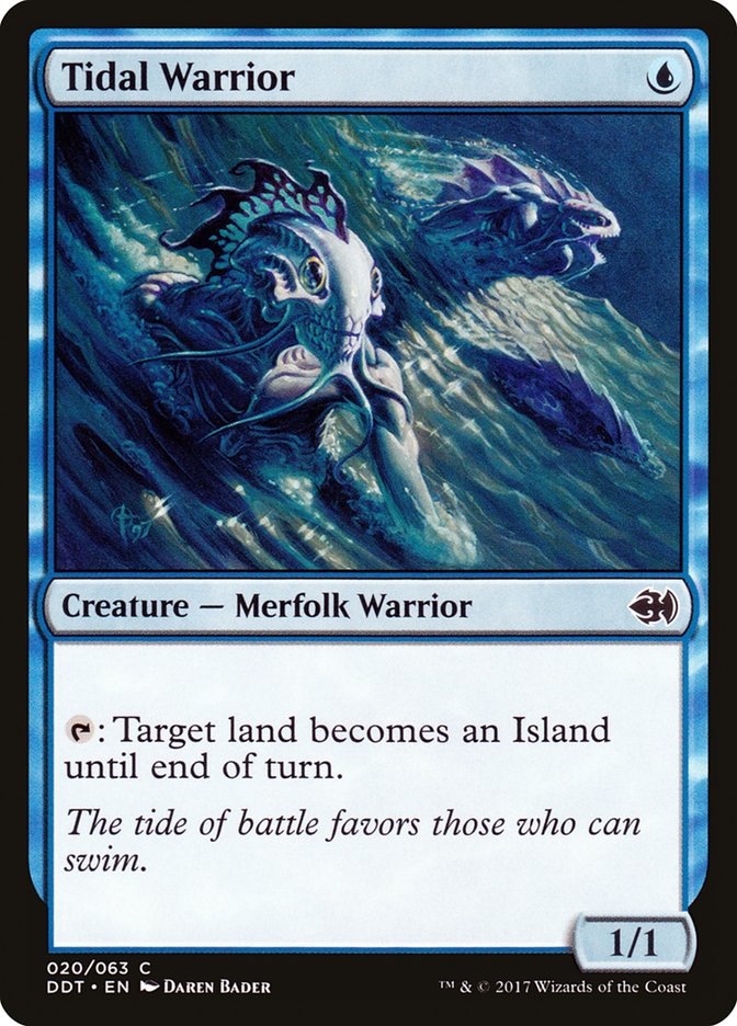 Tidal Warrior [Duel Decks: Merfolk vs. Goblins] | Silver Goblin