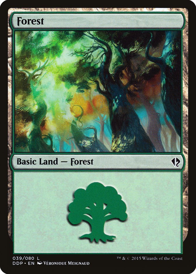 Forest (39) [Duel Decks: Zendikar vs. Eldrazi] | Silver Goblin