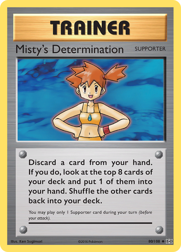 Misty's Determination (80/108) [XY: Evolutions] | Silver Goblin