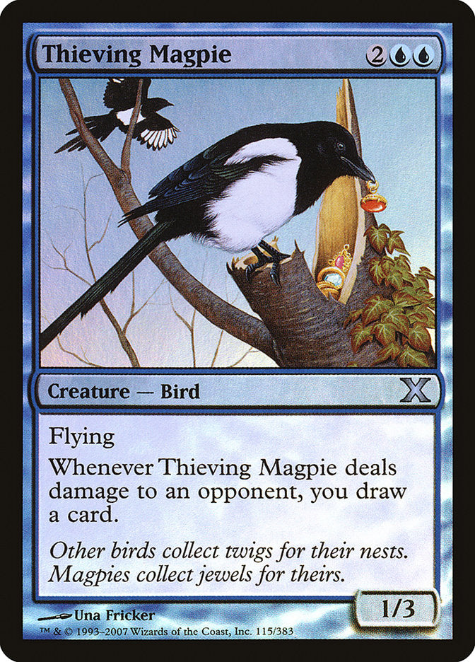 Thieving Magpie (Premium Foil) [Tenth Edition] | Silver Goblin