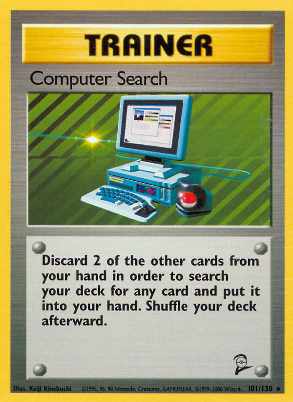 Computer Search (101/130) [Base Set 2] | Silver Goblin