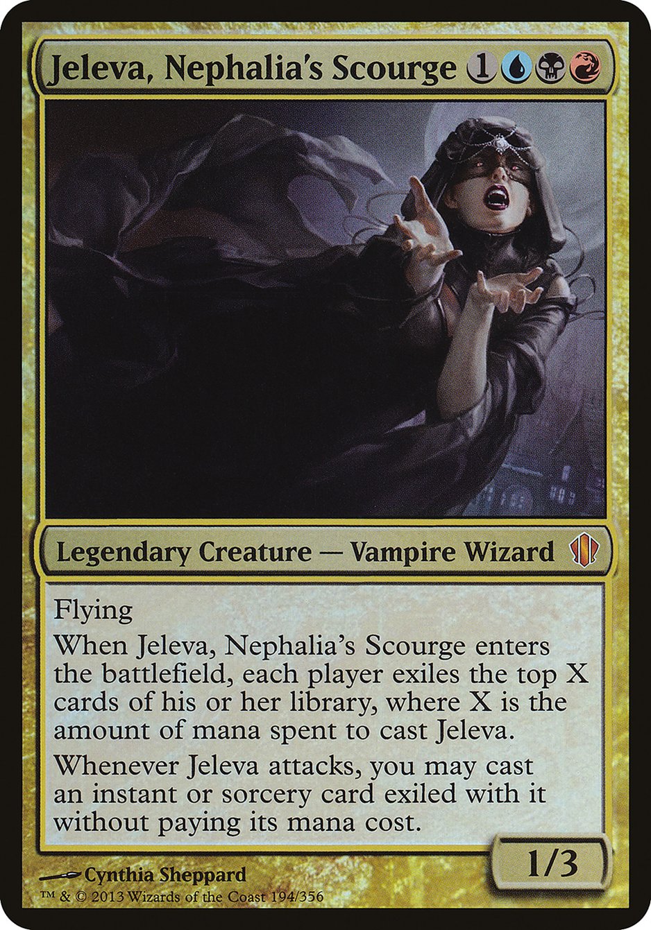 Jeleva, Nephalia's Scourge (Oversized) [Commander 2013 Oversized] | Silver Goblin