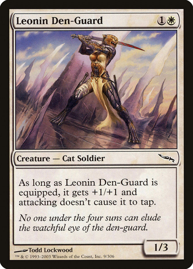 Leonin Den-Guard [Mirrodin] | Silver Goblin