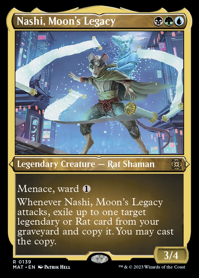 Nashi, Moon's Legacy (Foil Etched) [March of the Machine: The Aftermath] | Silver Goblin
