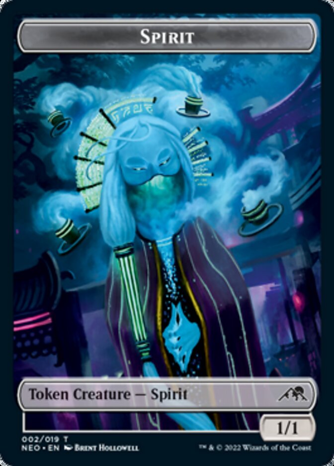 Spirit (002) // Rat Rogue Double-Sided Token [Kamigawa: Neon Dynasty Tokens] | Silver Goblin