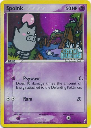 Spoink (62/100) (Stamped) [EX: Crystal Guardians] | Silver Goblin