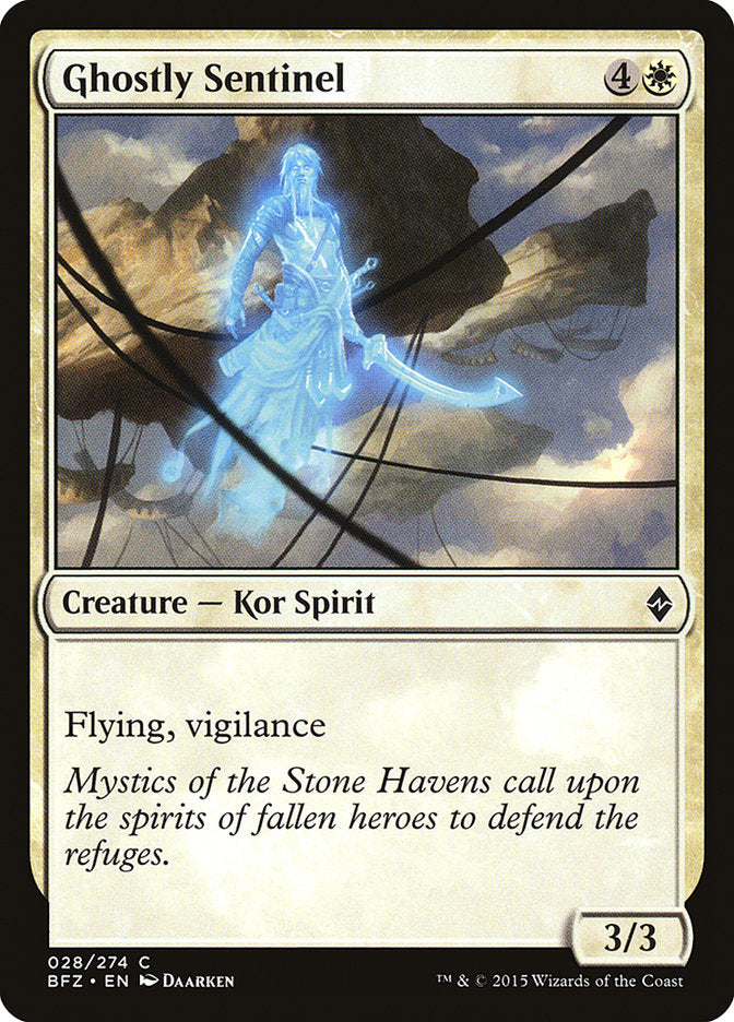 Ghostly Sentinel [Battle for Zendikar] | Silver Goblin