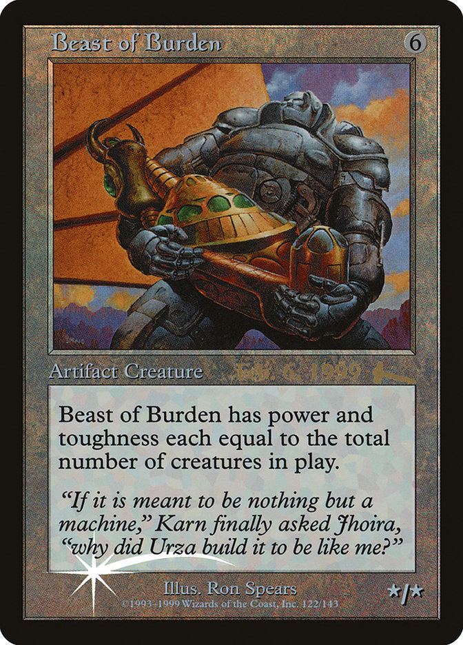 Beast of Burden [Urza's Legacy Promos] | Silver Goblin