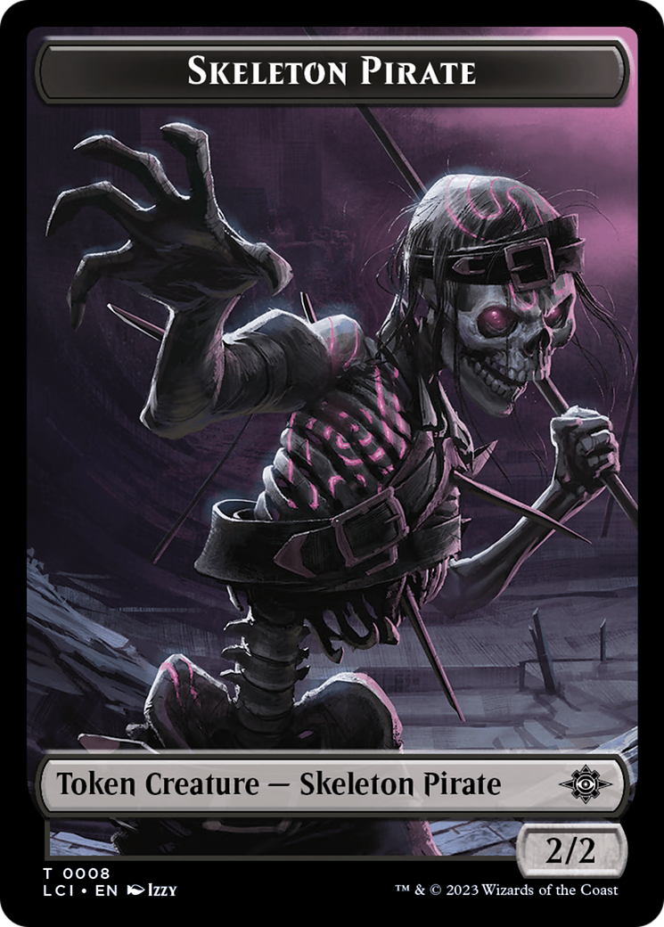 Treasure (0002) // Skeleton Pirate Double-Sided Token [Jurassic World Collection Tokens] | Silver Goblin
