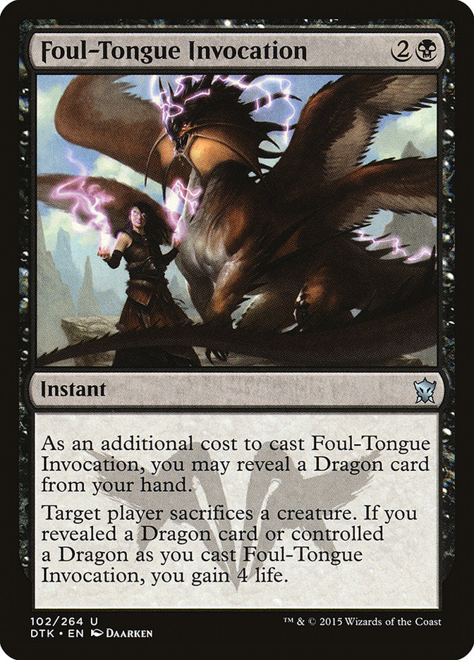 Foul-Tongue Invocation [Dragons of Tarkir] | Silver Goblin