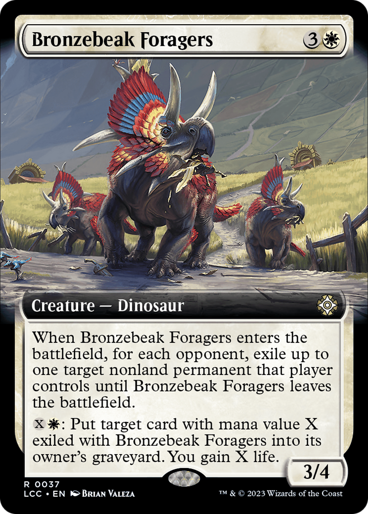 Bronzebeak Foragers (Extended Art) [The Lost Caverns of Ixalan Commander] | Silver Goblin