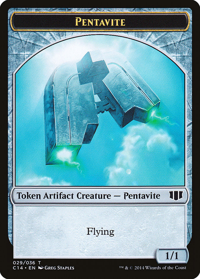 Myr // Pentavite Double-Sided Token [Commander 2014 Tokens] | Silver Goblin
