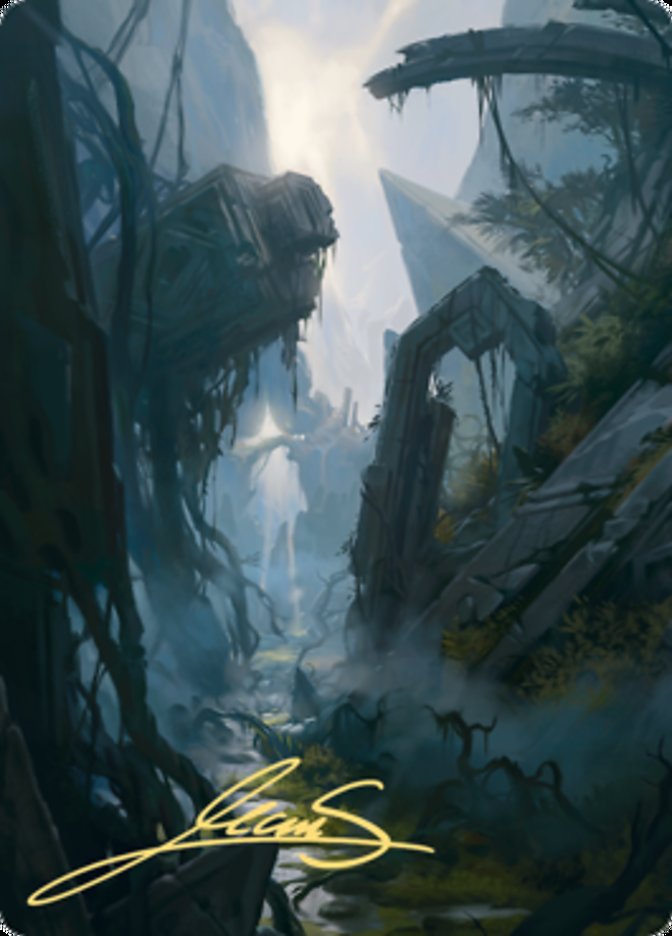 Swamp 2 Art Card (Gold-Stamped Signature) [Zendikar Rising Art Series] | Silver Goblin