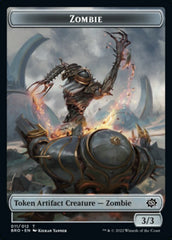 Powerstone // Zombie Double-Sided Token [The Brothers' War Tokens] | Silver Goblin
