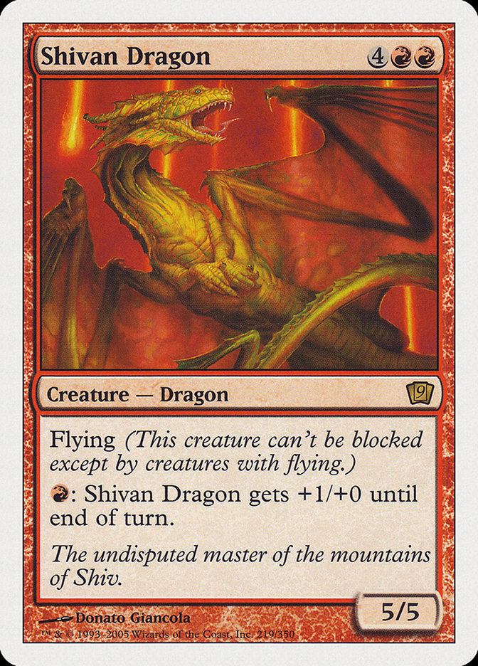 Shivan Dragon [Ninth Edition] | Silver Goblin