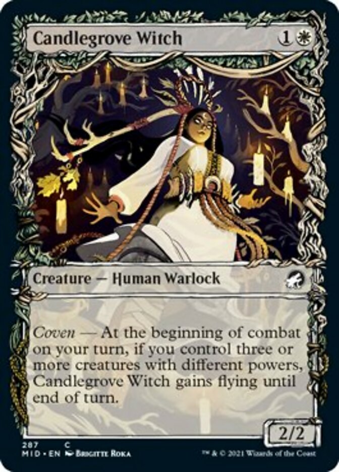 Candlegrove Witch (Showcase Equinox) [Innistrad: Midnight Hunt] | Silver Goblin