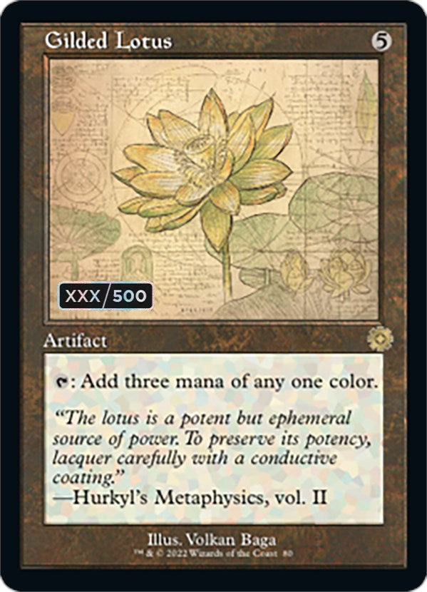 Gilded Lotus (Retro Schematic) (Serialized) [The Brothers' War Retro Artifacts] | Silver Goblin