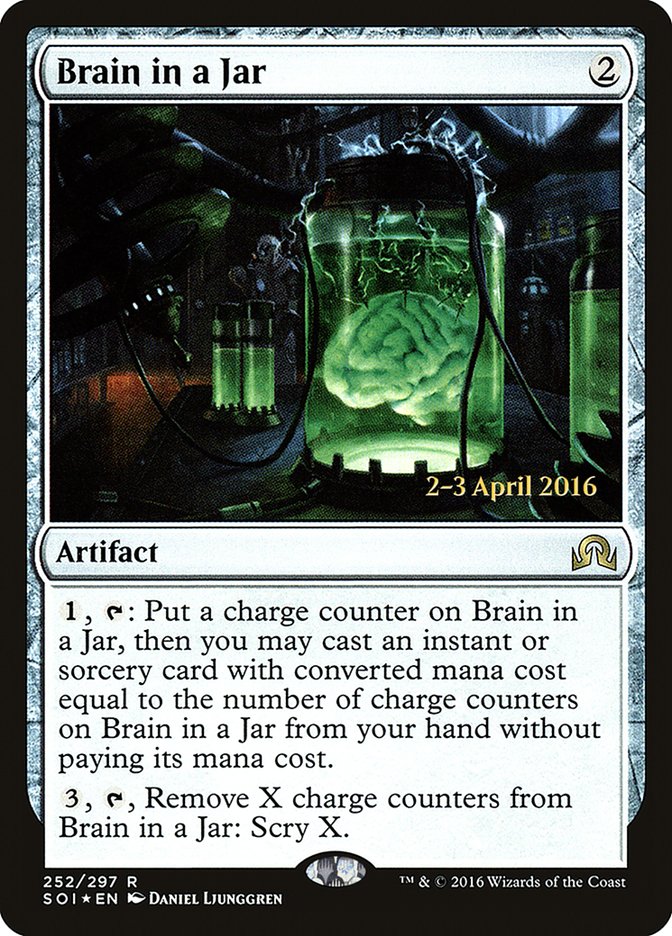 Brain in a Jar [Shadows over Innistrad Prerelease Promos] | Silver Goblin