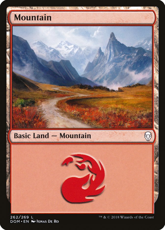 Mountain (262) [Dominaria] | Silver Goblin