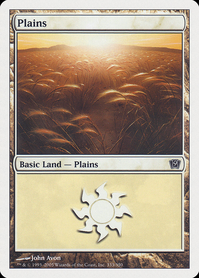 Plains (333) [Ninth Edition] | Silver Goblin
