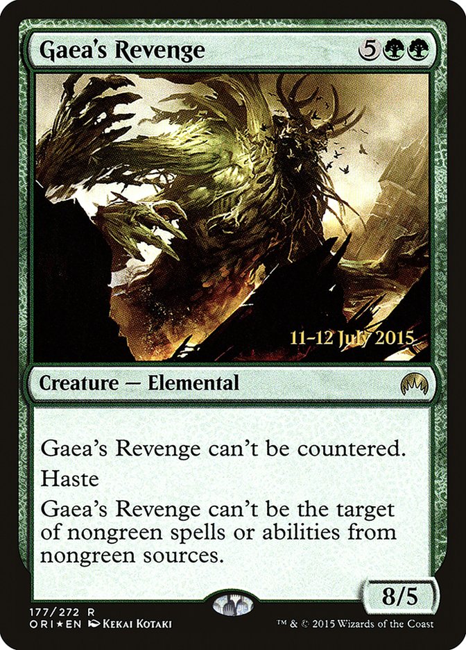 Gaea's Revenge [Magic Origins Prerelease Promos] | Silver Goblin