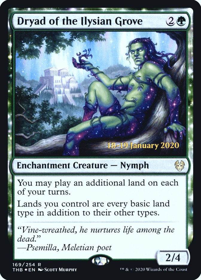 Dryad of the Ilysian Grove [Theros Beyond Death Prerelease Promos] | Silver Goblin