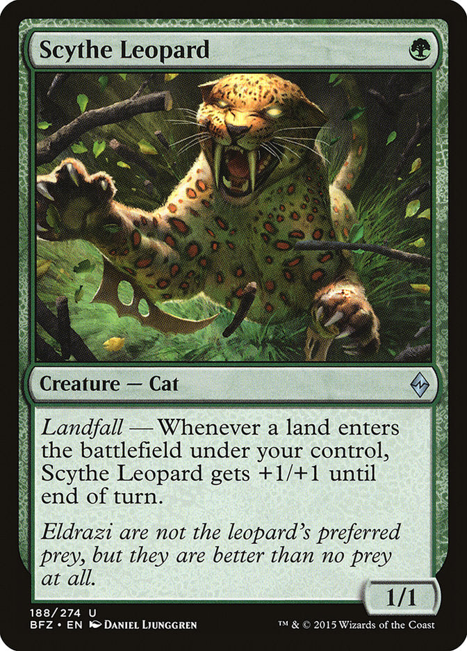 Scythe Leopard [Battle for Zendikar] | Silver Goblin