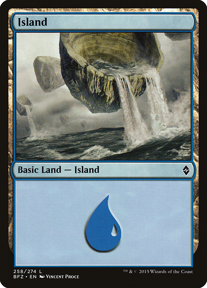 Island (258) [Battle for Zendikar] | Silver Goblin