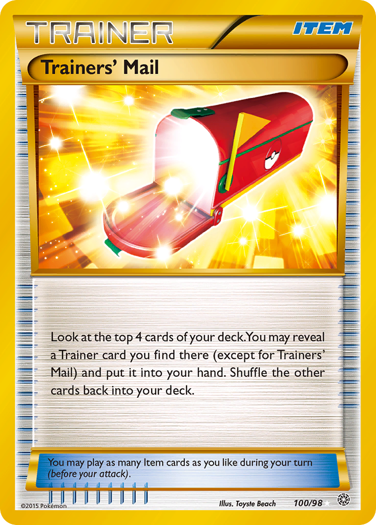 Trainers' Mail (100/98) [XY: Ancient Origins] | Silver Goblin