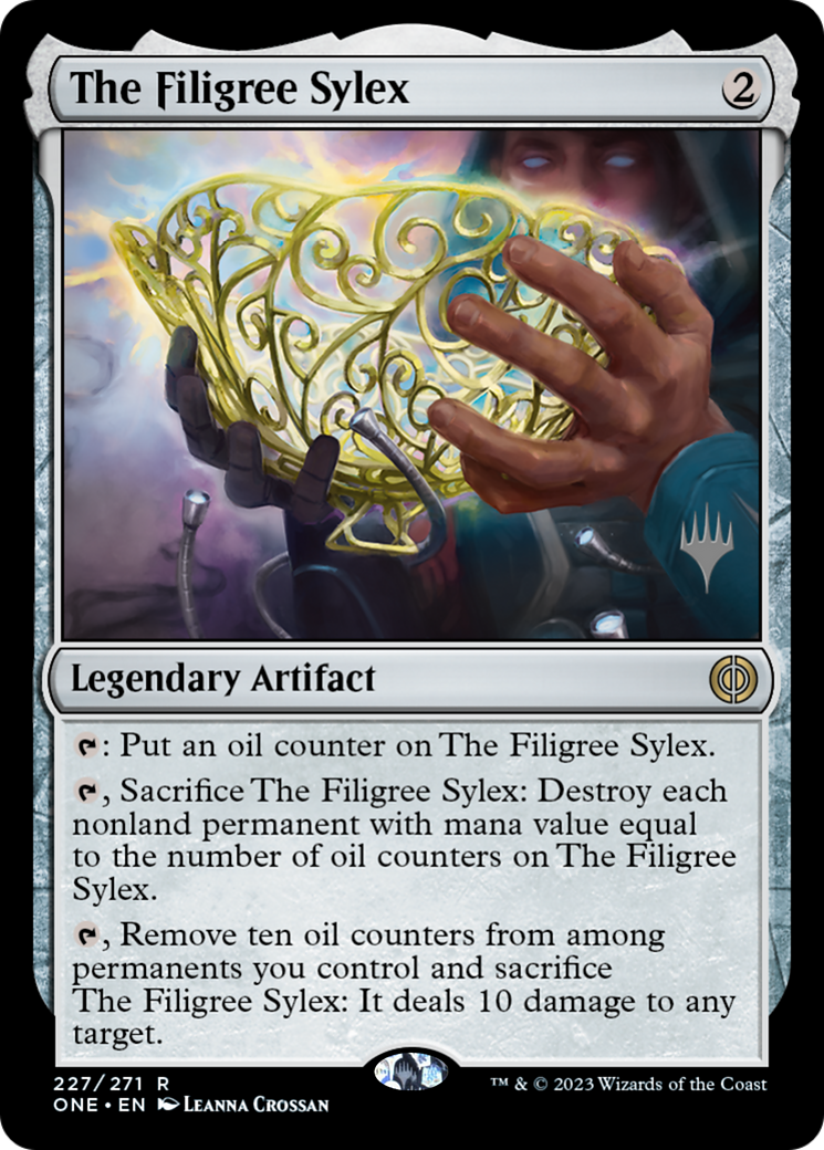 The Filigree Sylex (Promo Pack) [Phyrexia: All Will Be One Promos] | Silver Goblin