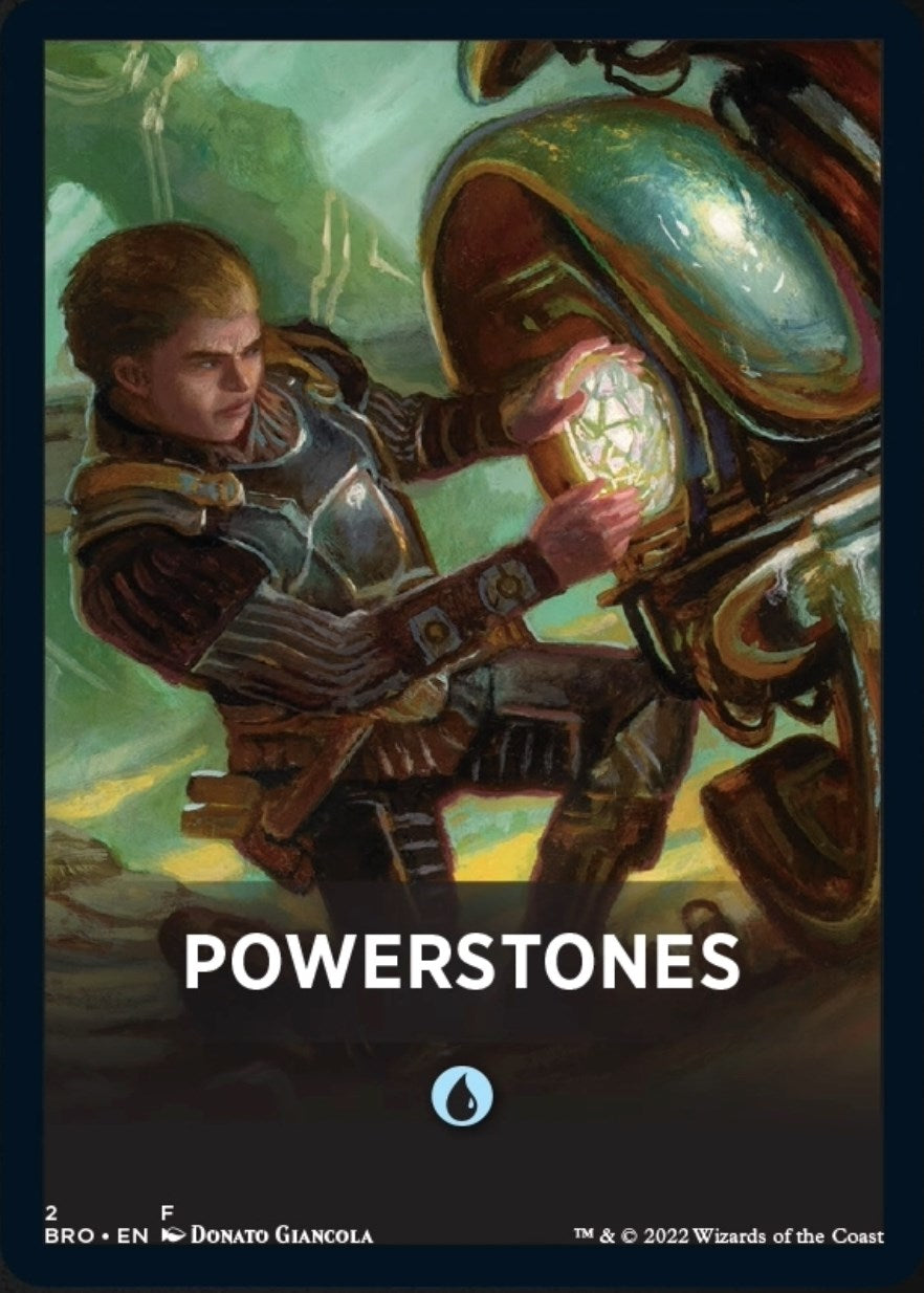 Powerstones Theme Card [The Brothers' War Tokens] | Silver Goblin