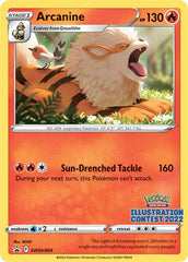 Arcanine (SWSH304) (Illustration Contest 2022) [Sword & Shield: Black Star Promos] | Silver Goblin