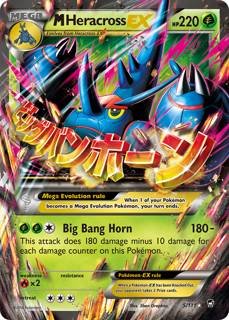 M Heracross EX (5/111) [XY: Furious Fists] | Silver Goblin