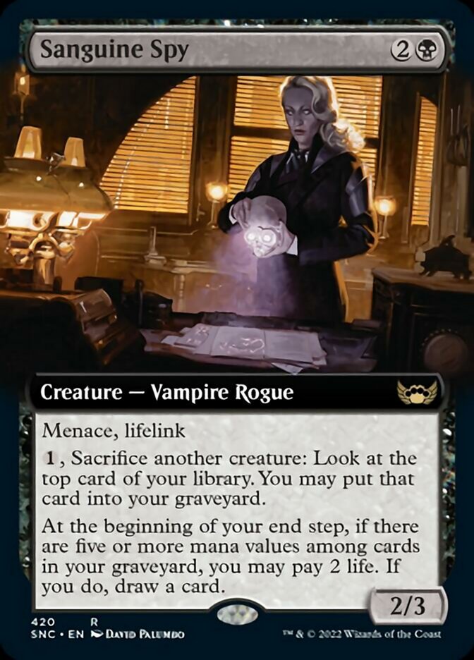 Sanguine Spy (Extended Art) [Streets of New Capenna] | Silver Goblin