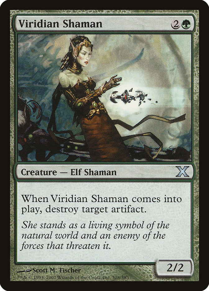 Viridian Shaman [Tenth Edition] | Silver Goblin