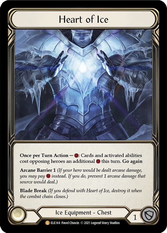 Heart of Ice [ELE144] (Tales of Aria)  1st Edition Cold Foil | Silver Goblin
