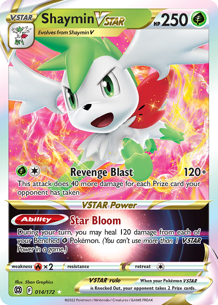 Shaymin VSTAR (014/172) (Jumbo Card) [Sword & Shield: Brilliant Stars] | Silver Goblin