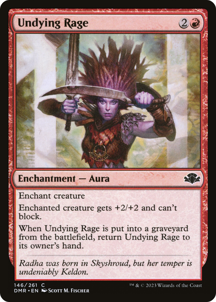 Undying Rage [Dominaria Remastered] | Silver Goblin