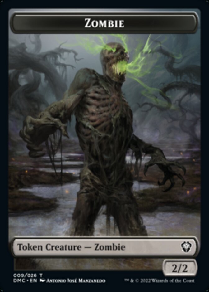 Saproling // Zombie Double-Sided Token [Dominaria United Tokens] | Silver Goblin