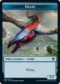 Drake // Goblin Warrior Double-Sided Token [Commander 2020 Tokens] | Silver Goblin