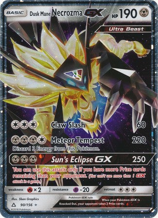 Dusk Mane Necrozma GX (90/156) (Jumbo Card) [Sun & Moon: Ultra Prism] | Silver Goblin