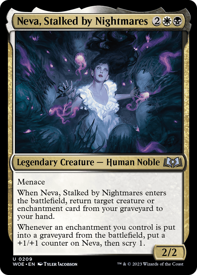 Neva, Stalked by Nightmares [Wilds of Eldraine] | Silver Goblin