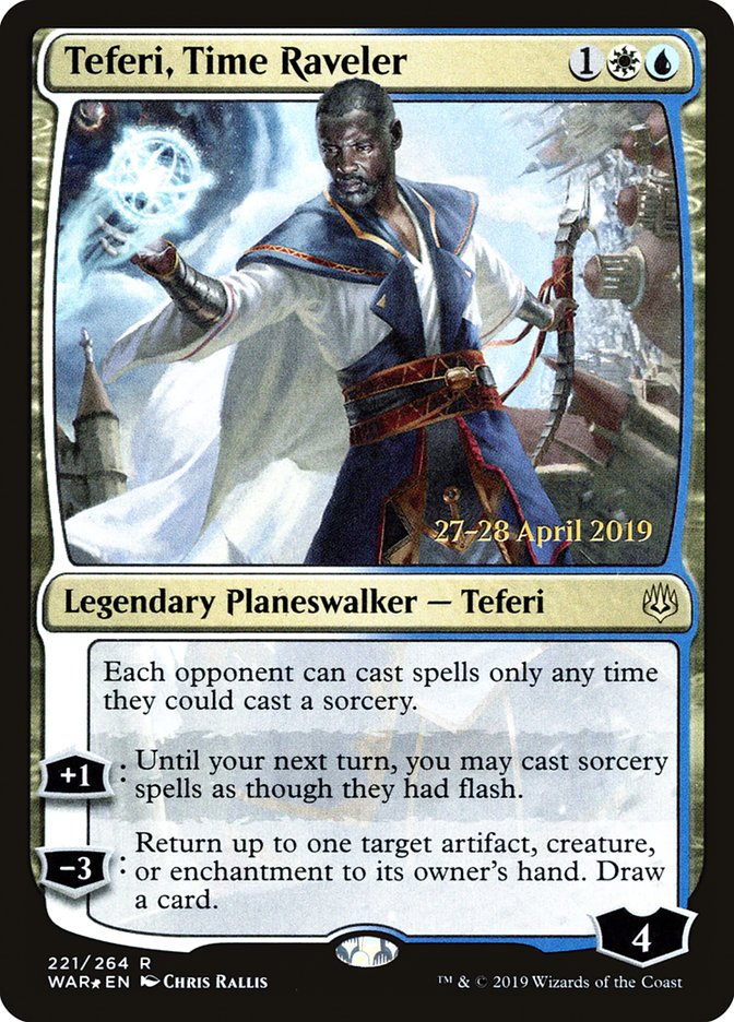 Teferi, Time Raveler [War of the Spark Prerelease Promos] | Silver Goblin