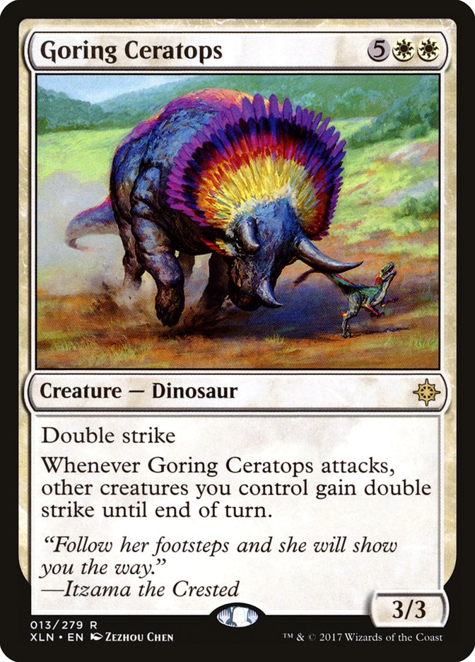Goring Ceratops [Ixalan] | Silver Goblin