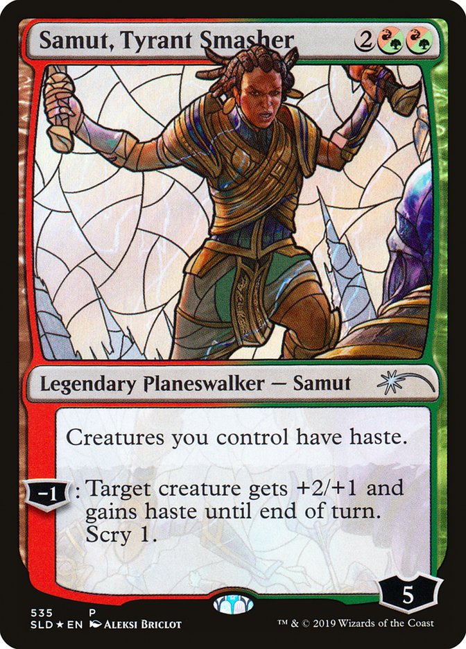 Samut, Tyrant Smasher (Stained Glass) [Secret Lair Drop Promos] | Silver Goblin