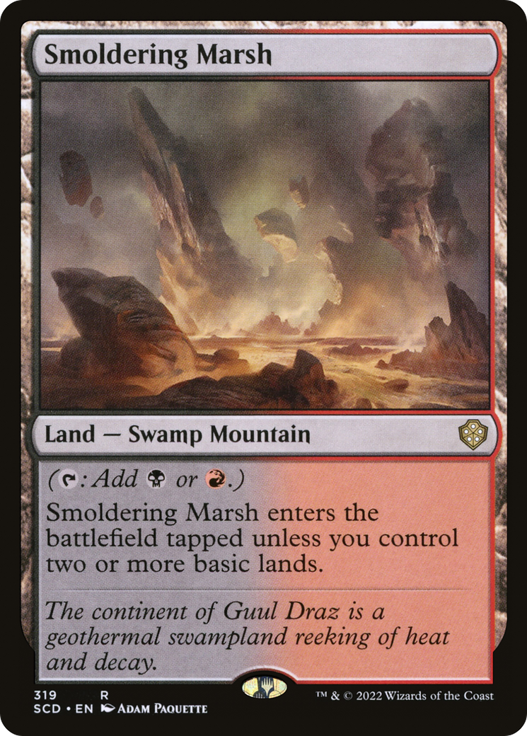 Smoldering Marsh [Starter Commander Decks] | Silver Goblin