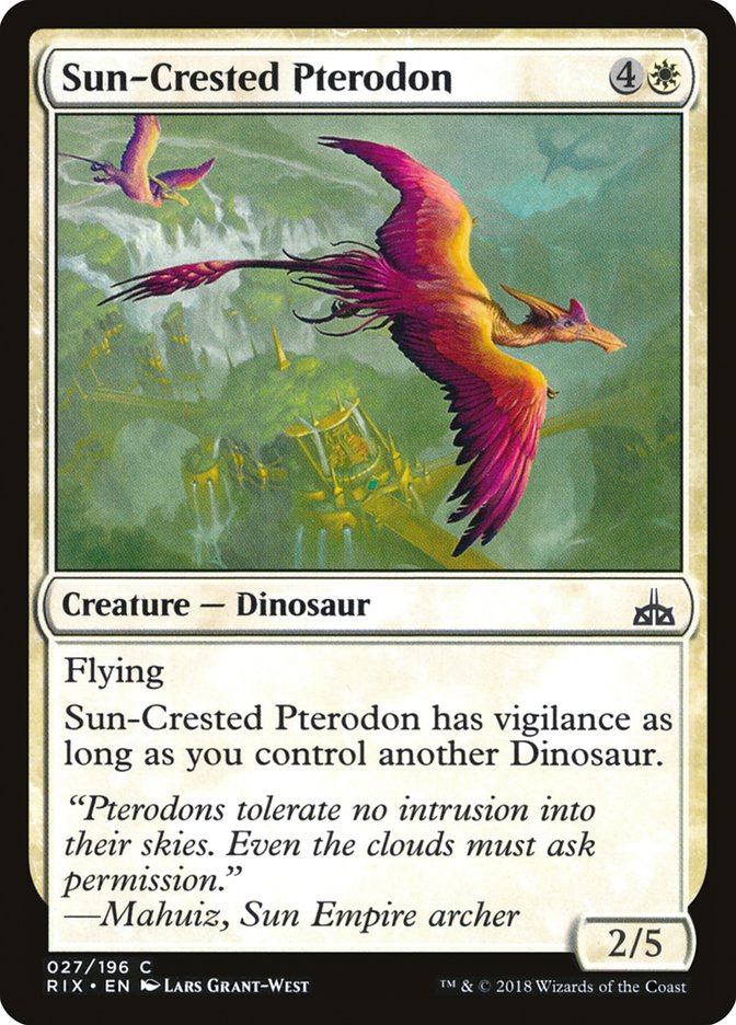 Sun-Crested Pterodon [Rivals of Ixalan] | Silver Goblin
