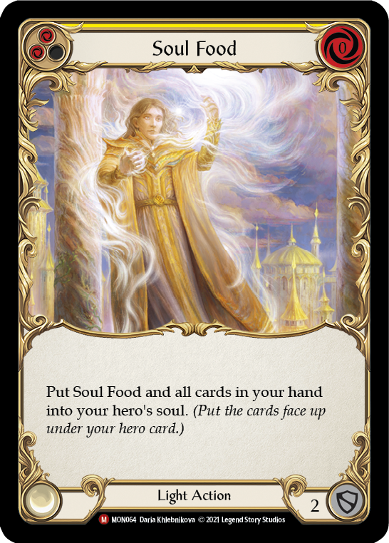 Soul Food [MON064-RF] (Monarch)  1st Edition Rainbow Foil | Silver Goblin