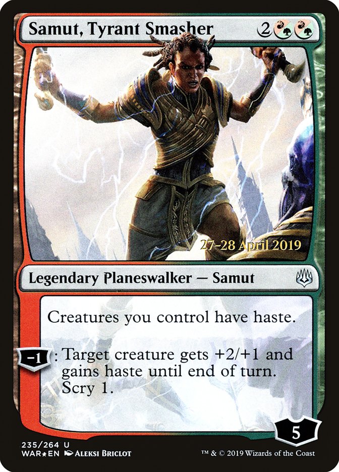 Samut, Tyrant Smasher [War of the Spark Prerelease Promos] | Silver Goblin